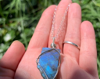 国内で当店のみ 666999 - REDEMPTION Labradorite necklace Labradorite Crystal Necklace, Premium Quality Labradorite