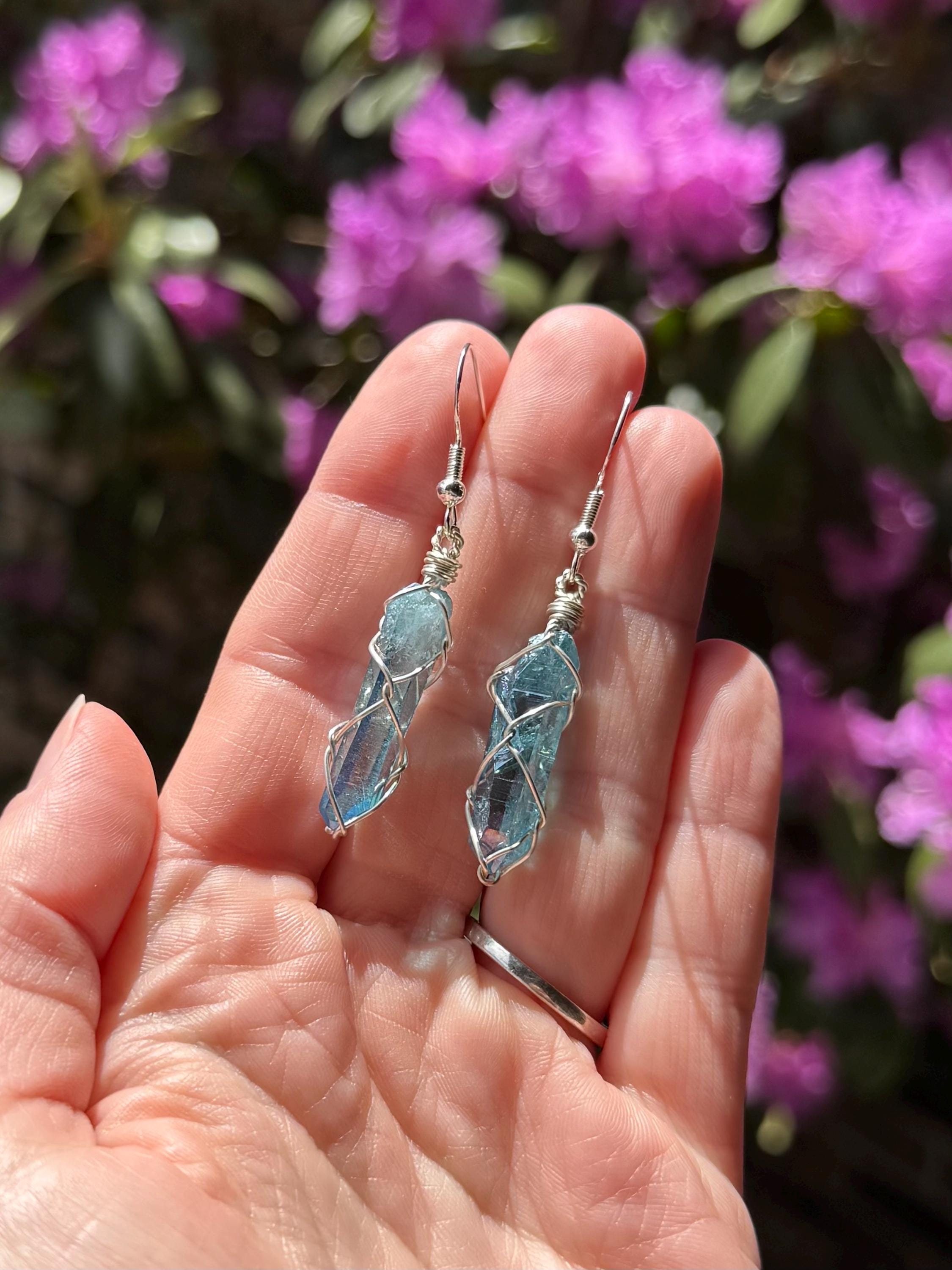 Rose Gold Amethyst And Pink Sapphire Rainbow Tear Drop Earrings | Fabergé | Fabergé - Foto 5