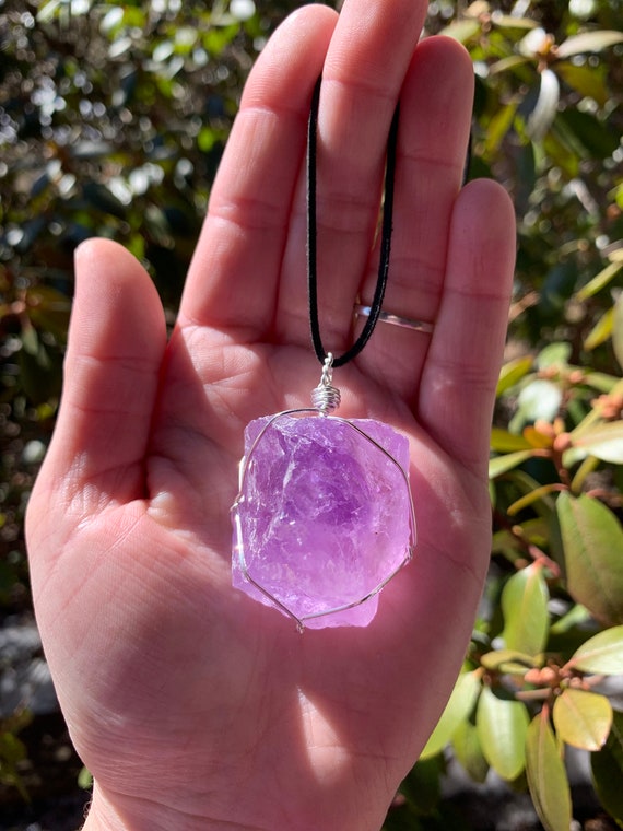 Natural Large Stone African Amethyst Pendants Natural Large Stone African Amethyst Pendants