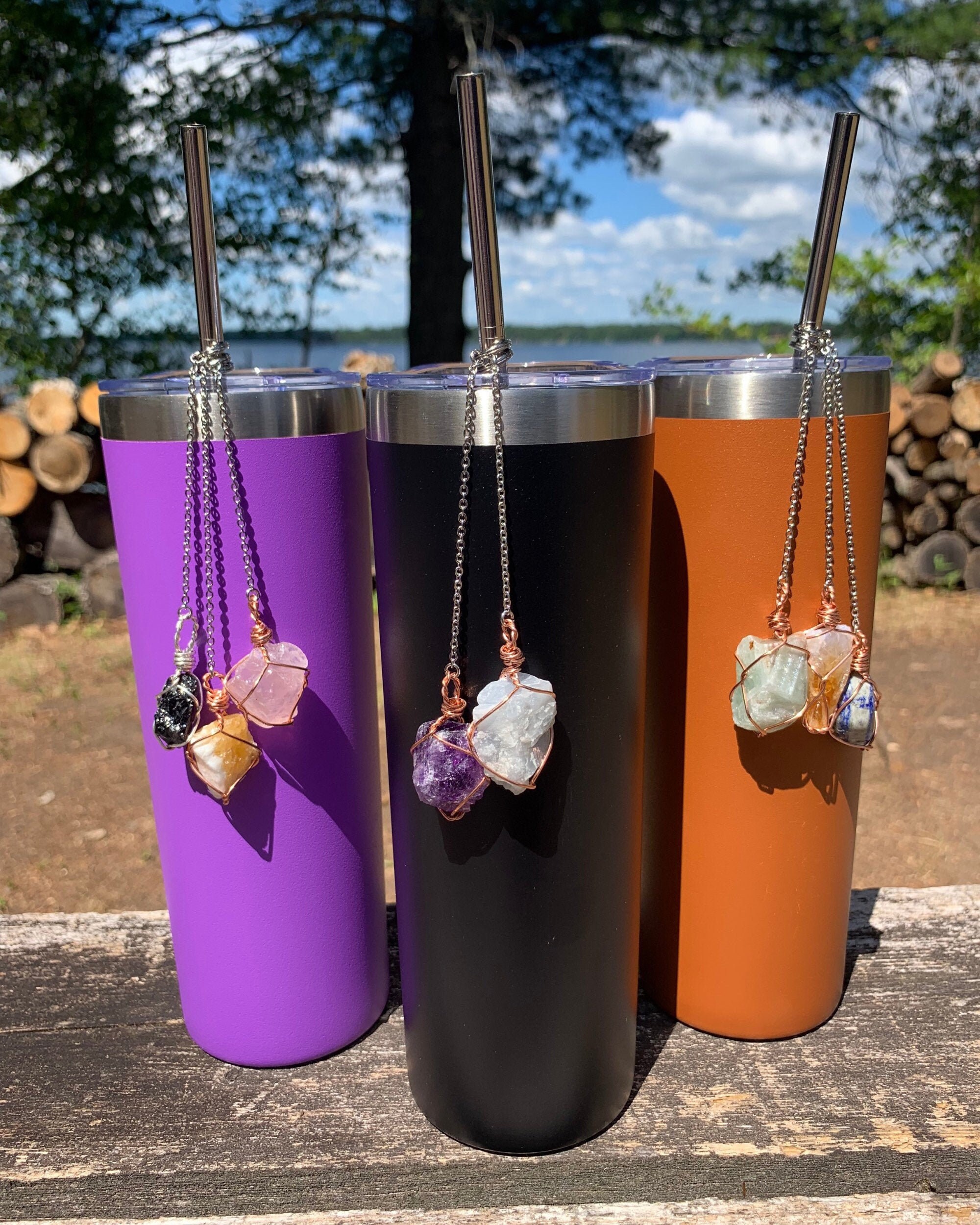 Crystal Straw Hugger Charm Crystal Straw Charm For Tumbler Etsy