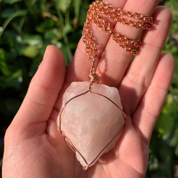 Rose Quartz Heart Pendant: Wear Love and Harmony Close to Your Heart. – The  Last Monk