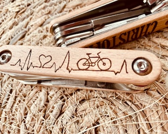 Bike tool Fahrrad Multitool personalisiert Geschenk für Fahrradfahrer Biker