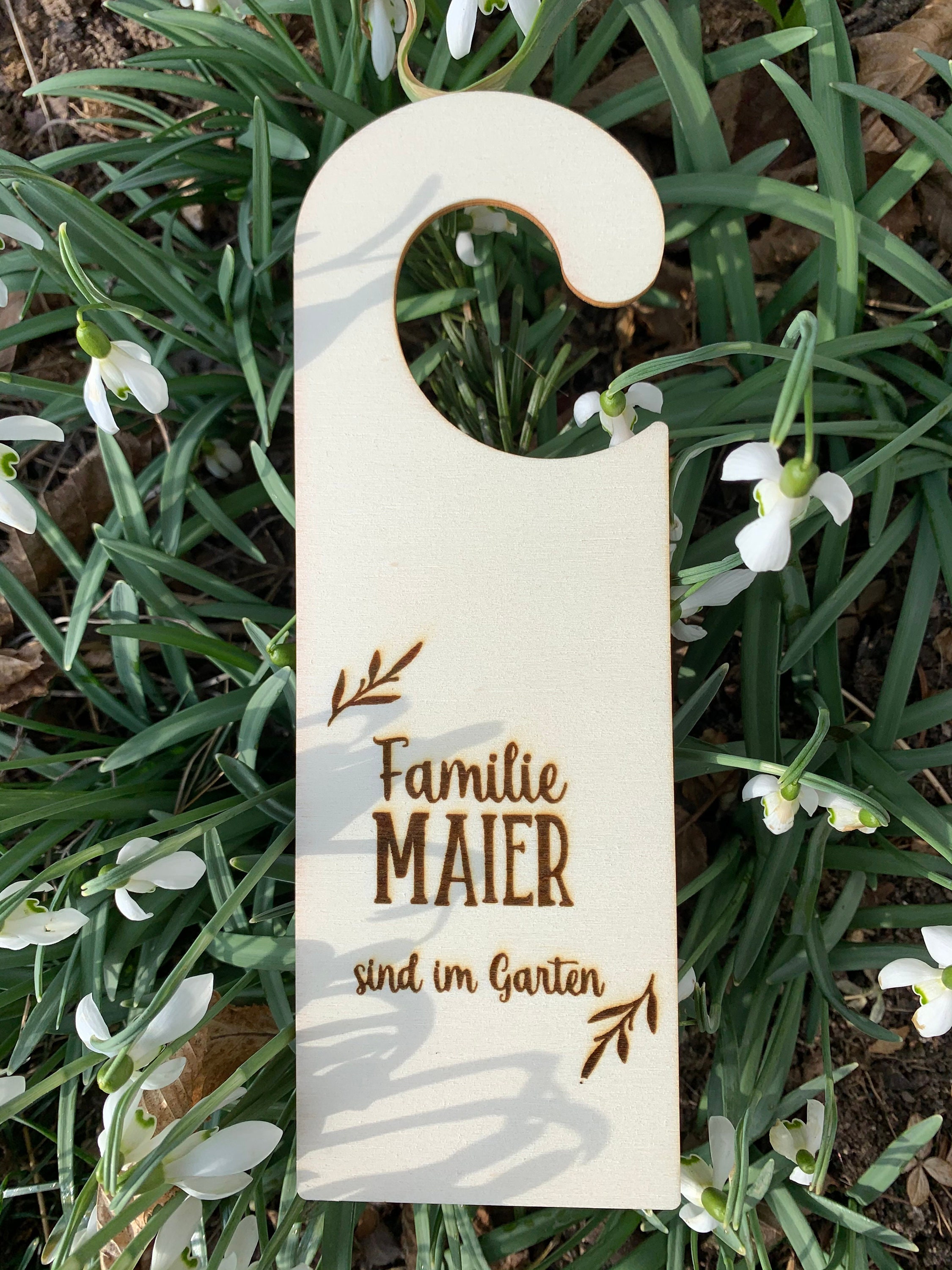 Personalisiertes Türschild Holz Name Türhänger Vorlage ...