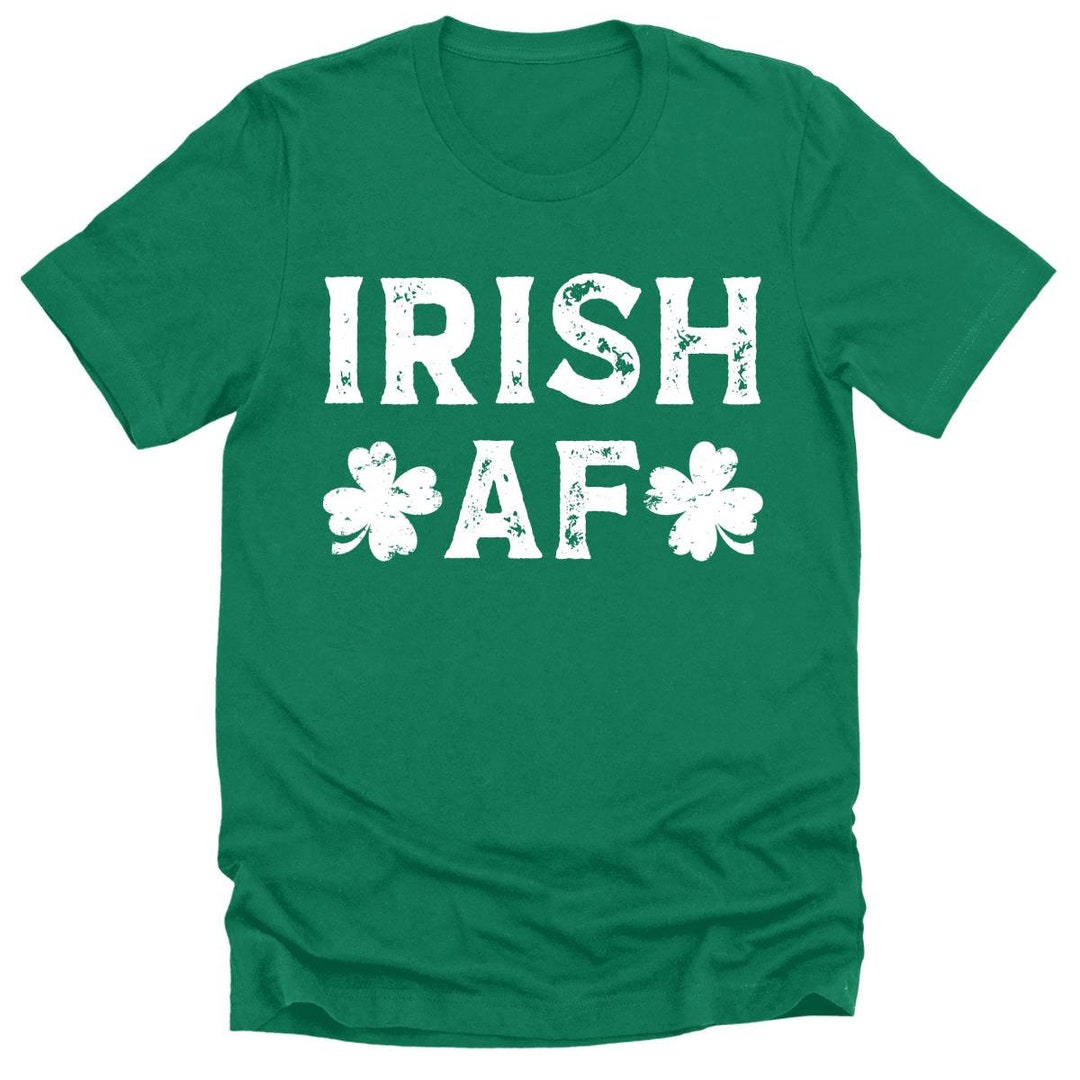 Irish AF Funny Shamrock St Paddys Mens Tshirt, Funny Irish Shirt, Mens