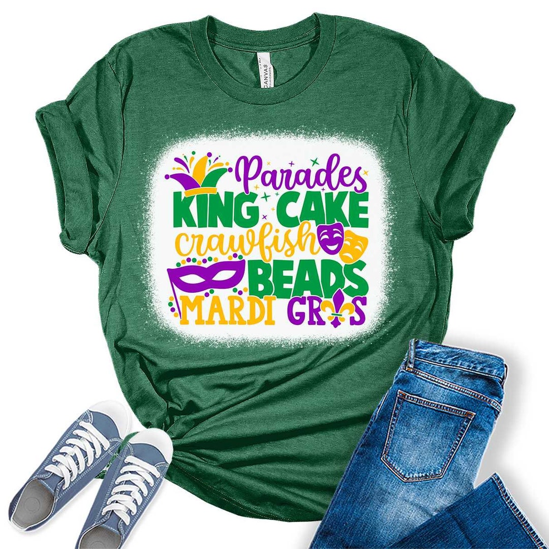 Sequin Mardi Gras King Cake Long Sleeve Shirt main image 1