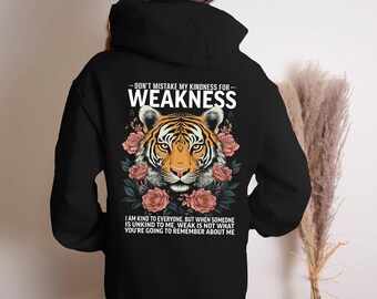 Floral Tiger Graphic Hoodie: Trendy Y2k Style