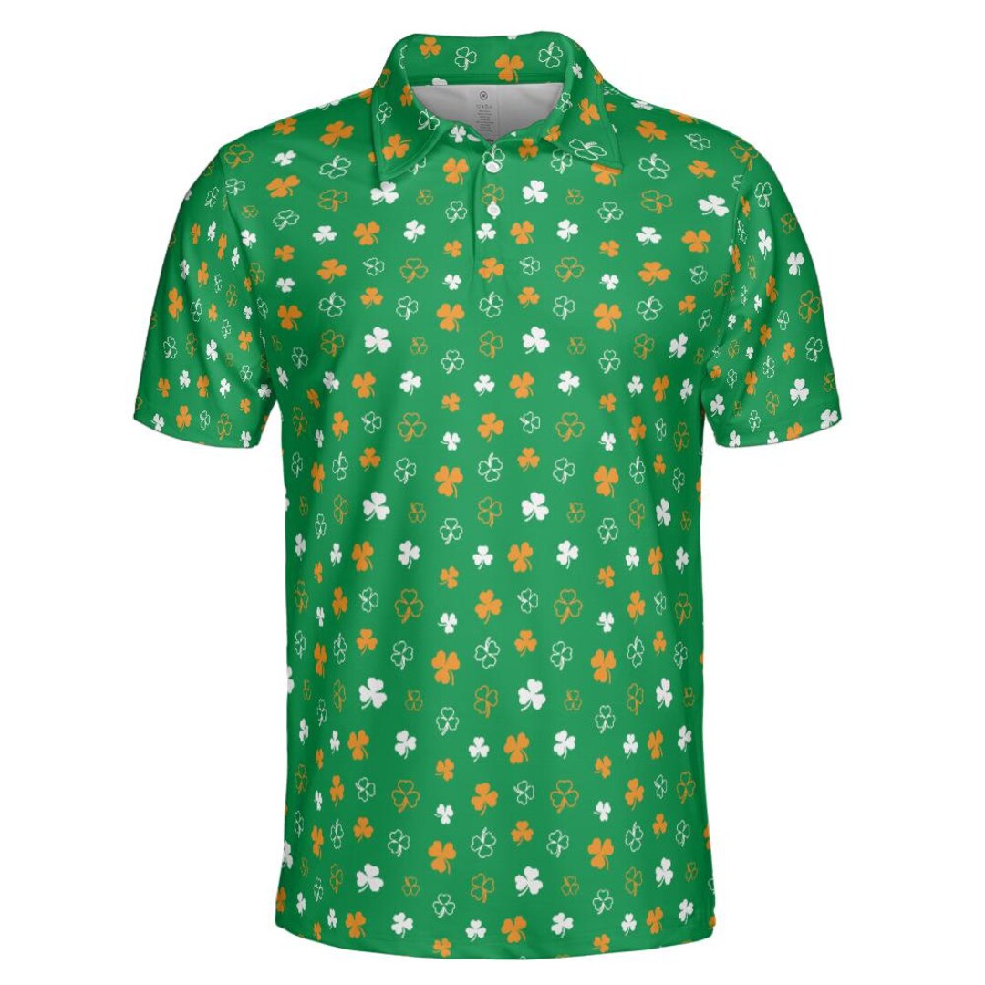 st patricks day golf polo