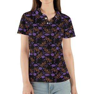 Polo Shirts for Women, Business Casual Tops for Women, Graphic Summer Lapel Collar Tunic Tops Short Sleeve Work Blouses, Trendy Womens Polo