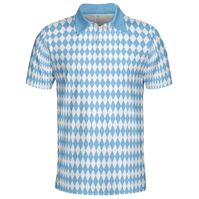 Checkered Polo Shirt - Etsy