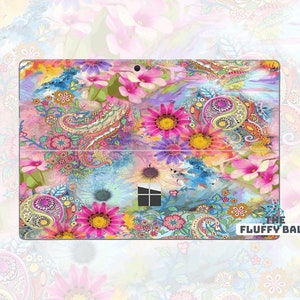 Surface Pro 9 8 7 6 5 4 3 X Surface Go 3 2 1 Skin Sticker Decal For Surface Pro Film Keyboard Cover Vinyl Laptop Skins Sleeve Case Floral 82