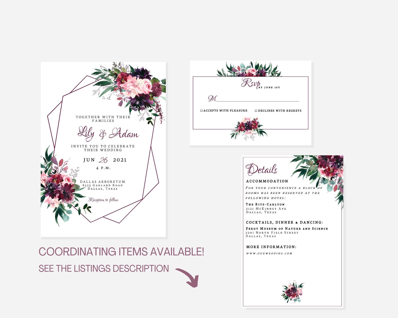 5X7 Wedding Invitation Template 5X7 Wedding Invitation Template