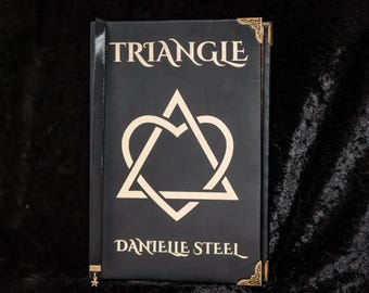 Triangle by Danielle Steel - Custom Leather Rebound Book