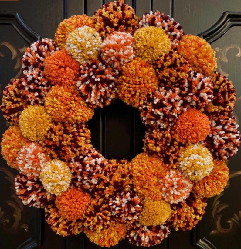 thepompompartyshop Pom Pom Wreath