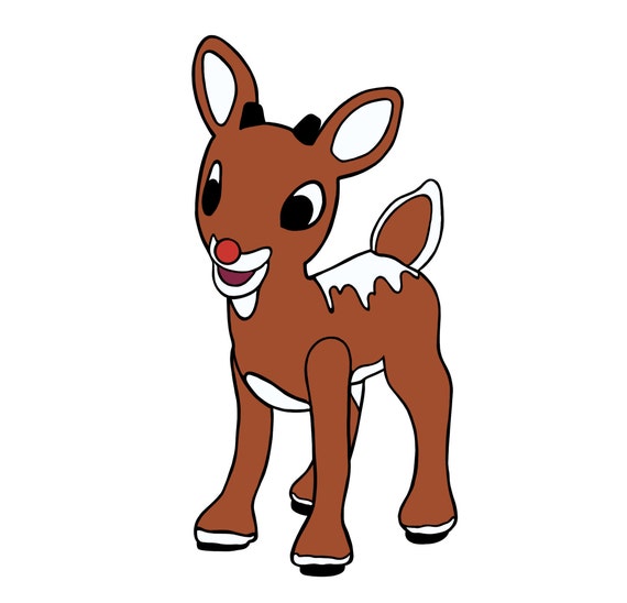 Rudolph Layered SVG/PNG Rudolph the Red Nosed Reindeer svg | Etsy