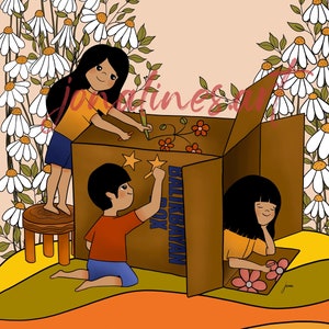 Balikbayan Box Filipino Artwork by Jona