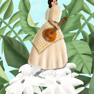 Filipiniana, Bandurria & Sampaguita Art by Jona