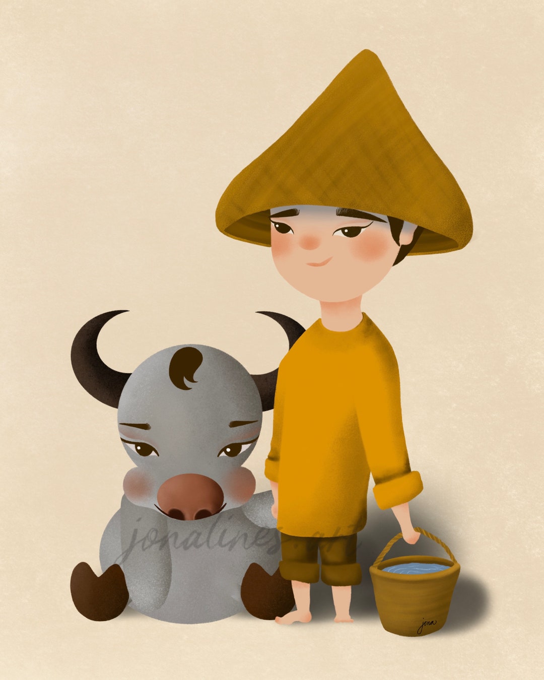 kalabaw-boy-filipino-artwork-for-kids-etsy