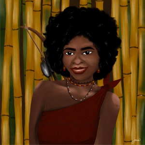 Filipina Artwork- Aeta Woman of the Philippines