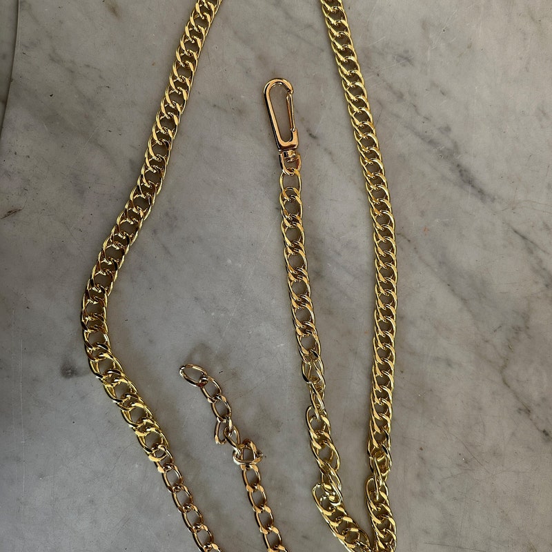thin gold chain belt