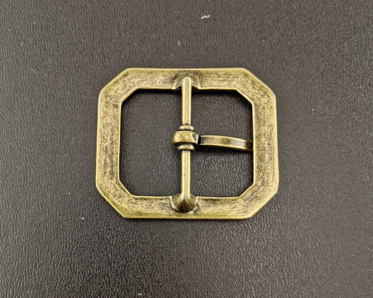 Octagonal Bronze-finish Metal Belt Buckle - Etsy Israel
