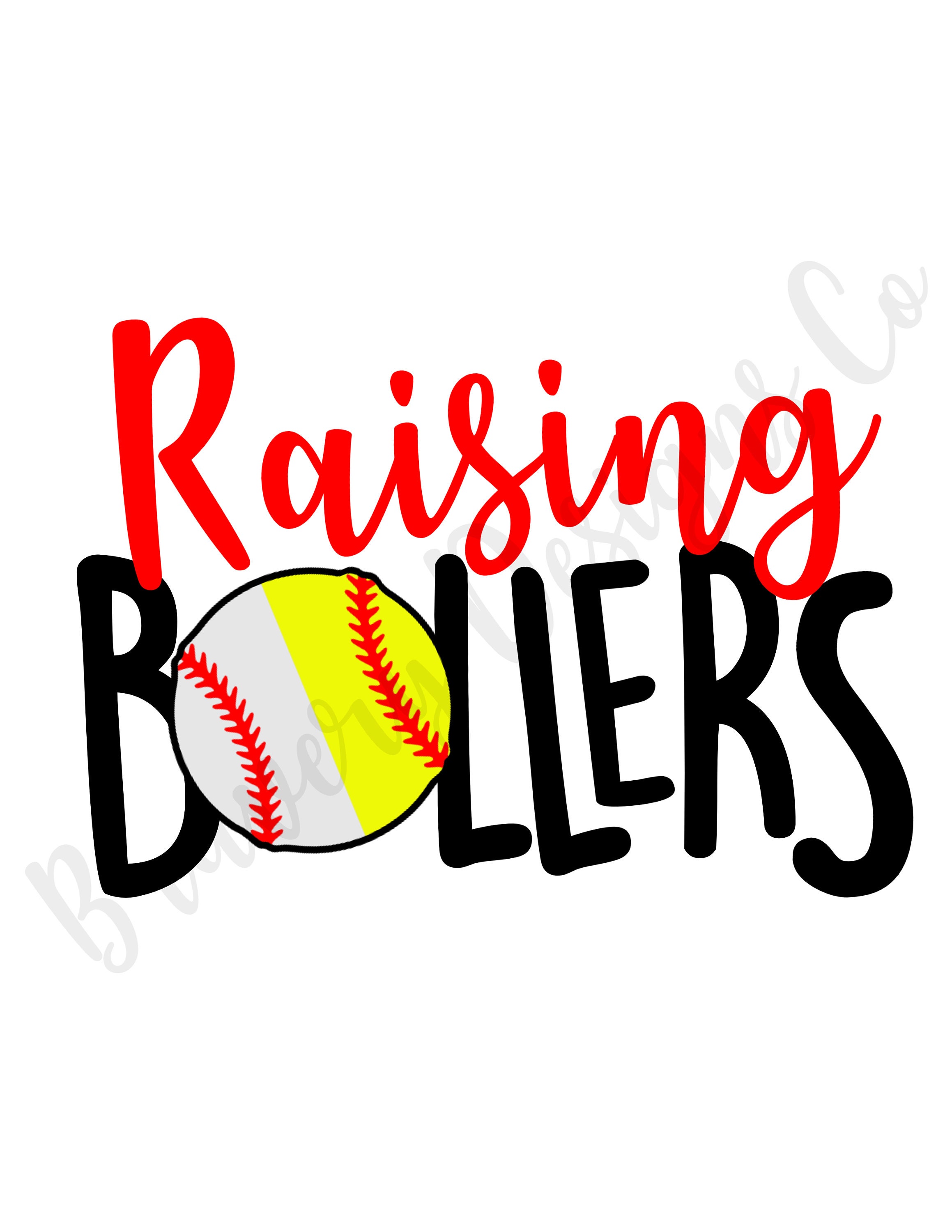 Raising Ballers Softball & Baseball SVG PNG Etsy UK
