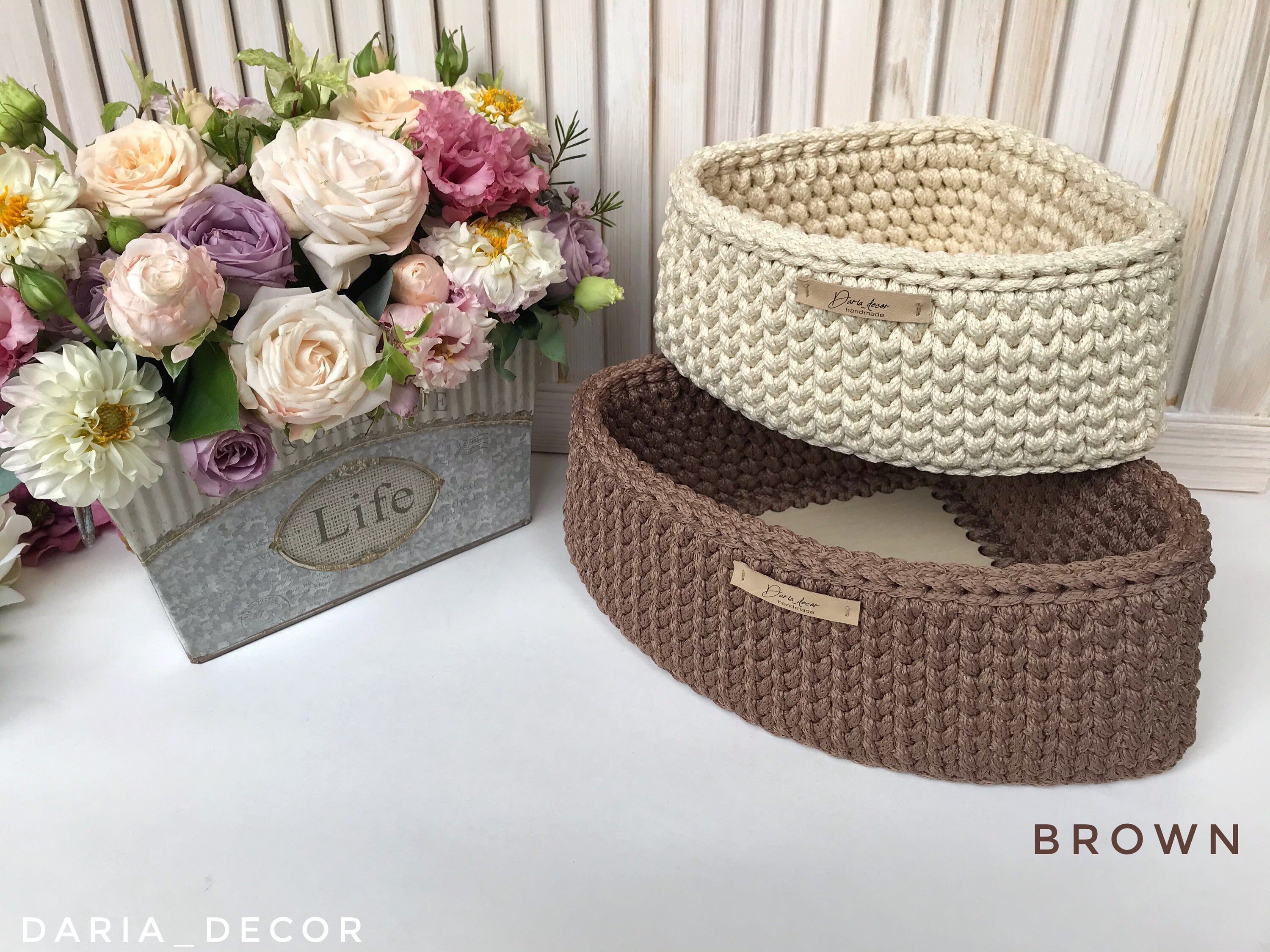 Triangle Storage Baskets Corner shelf basket Coffee table Etsy