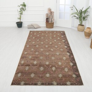 5x11 Vintage Rug, Corridor Rug,Oushak Runner,5x11 Turkish Runner,Carpet Runner,Handmade Runner,Old Runner Rug,Runner Rug,Vintage Runner,7971