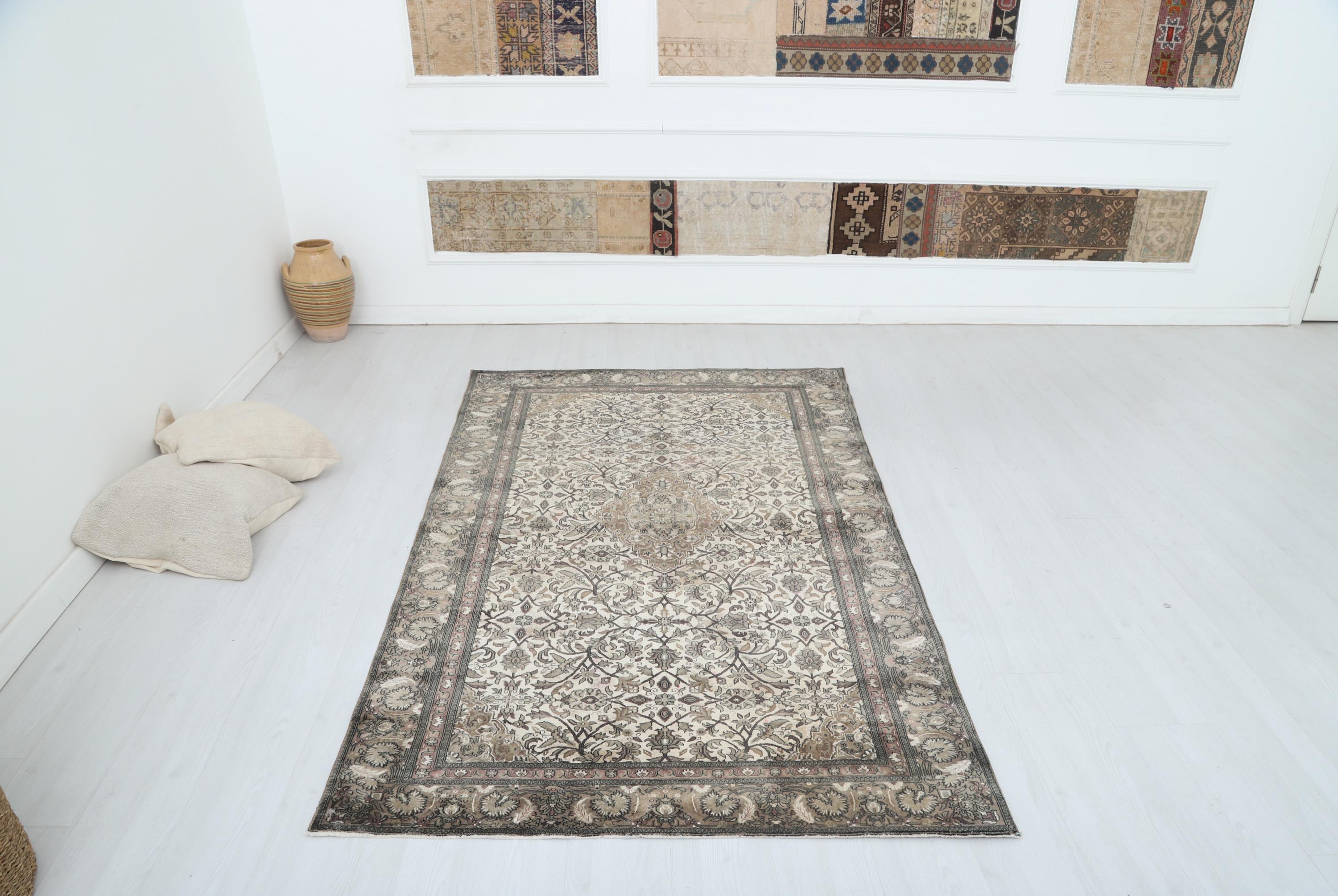 Muted Oushak Rug: 5x7 Vintage Turkish Anatolian Area Rug - Etsy