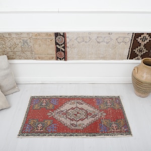2 x 3 tapis Oushak, tapis vintage, 2 x 3 tapis anatolien, tapis turc, tapis en laine, petit tapis, petit tapis Oushak, petit tapis vintage, Mini tapis turc, 5074