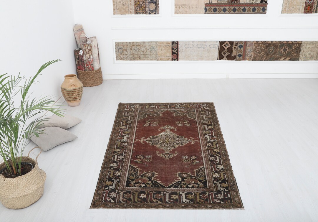 Handmade Rug 4x7 Rug Small Size Rug Turkish Small Etsy