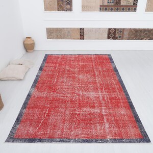 Muted Rug 5x9, Anatolian Rug, 5x9 Rug, Turkish Vintage Rug, Vintage Turkish Rug,Oushak Vintage Rug,Turkish Rug,Vintage Rug,Faded Rug,19818