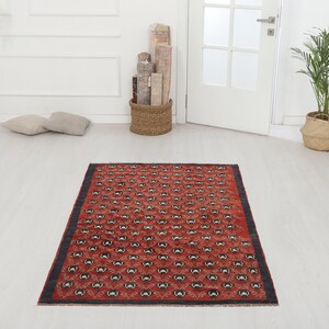 Turkey Vintage Rug, Oushak Rug, 4x6 Vintage Rug, Turkish Rug, Vintage Turkish Rug, Anatolian Rug, Muted Rug,Faded Rug,Pastel Oushak Rug,8272