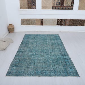 Turkish Vintage Rug, 5x9 Rug, Vintage Turkish Rug, Oushak Rug 5x9, Anatolian Rug,Natural Rug, Neutral Rug,5x9 Area Rug,Bohemian Rug,31928