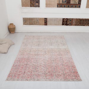 Muted Rug 5x9, Anatolian Rug, 5x9 Rug, Turkish Vintage Rug,Vintage Turkish Rug,Oushak Vintage Rug,Turkish Rug,Vintage Rug,Faded Rug, 12200