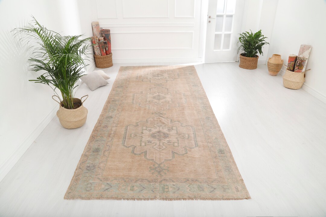 5x12 Rug, Turkey Rug, Wool Rug, Neutral Rug, Pastel Rug, Turkish Rug