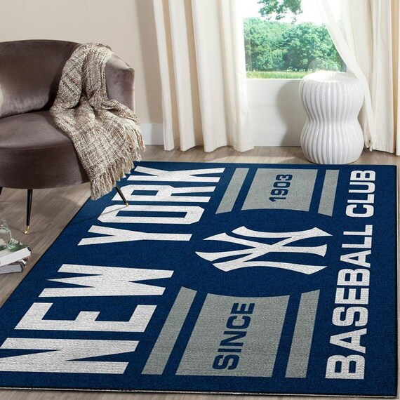New york Yankees area rug NY rug MLB area rug New york Etsy
