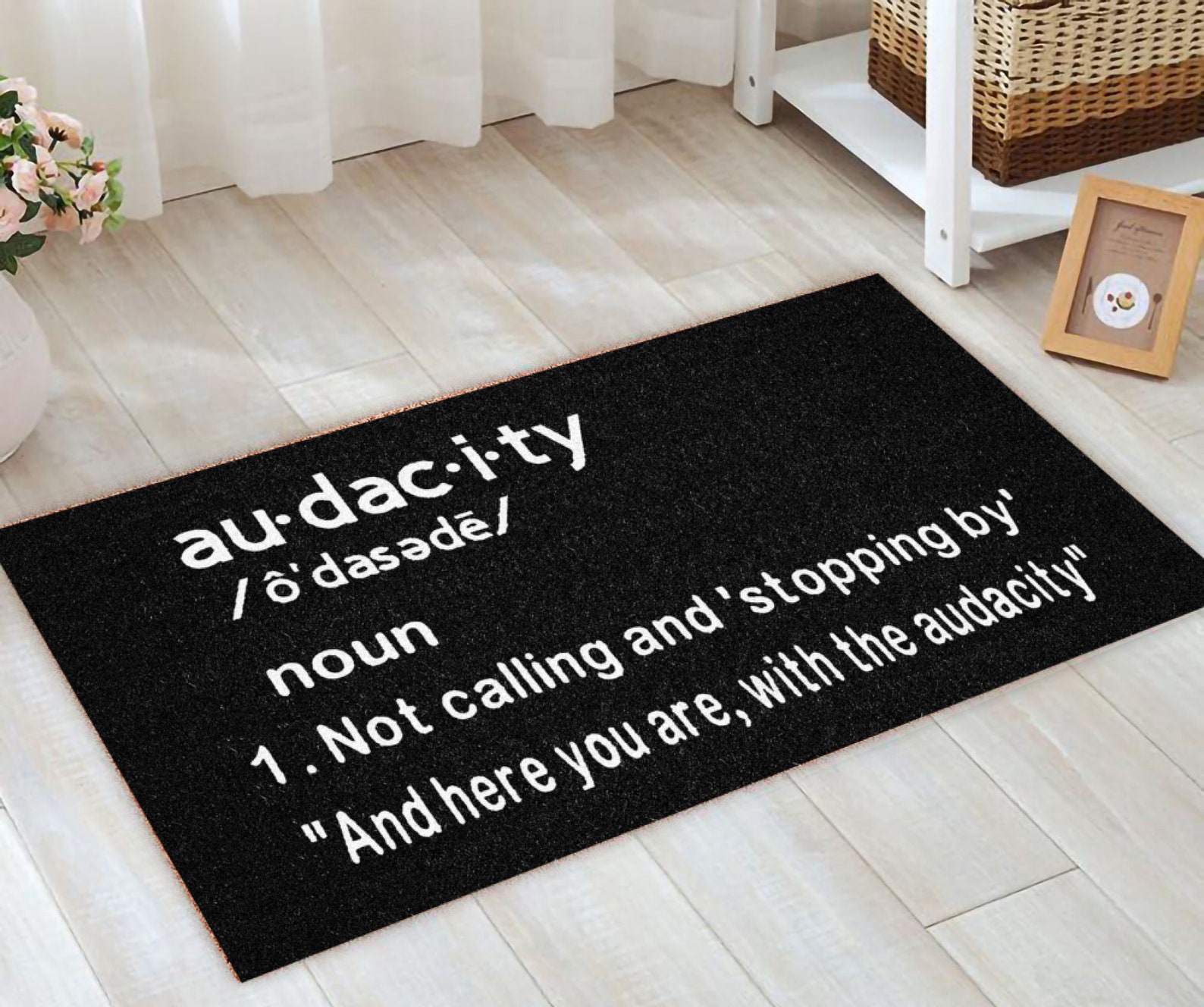 Audacity doormat Audacity definition COIR doormat not Etsy