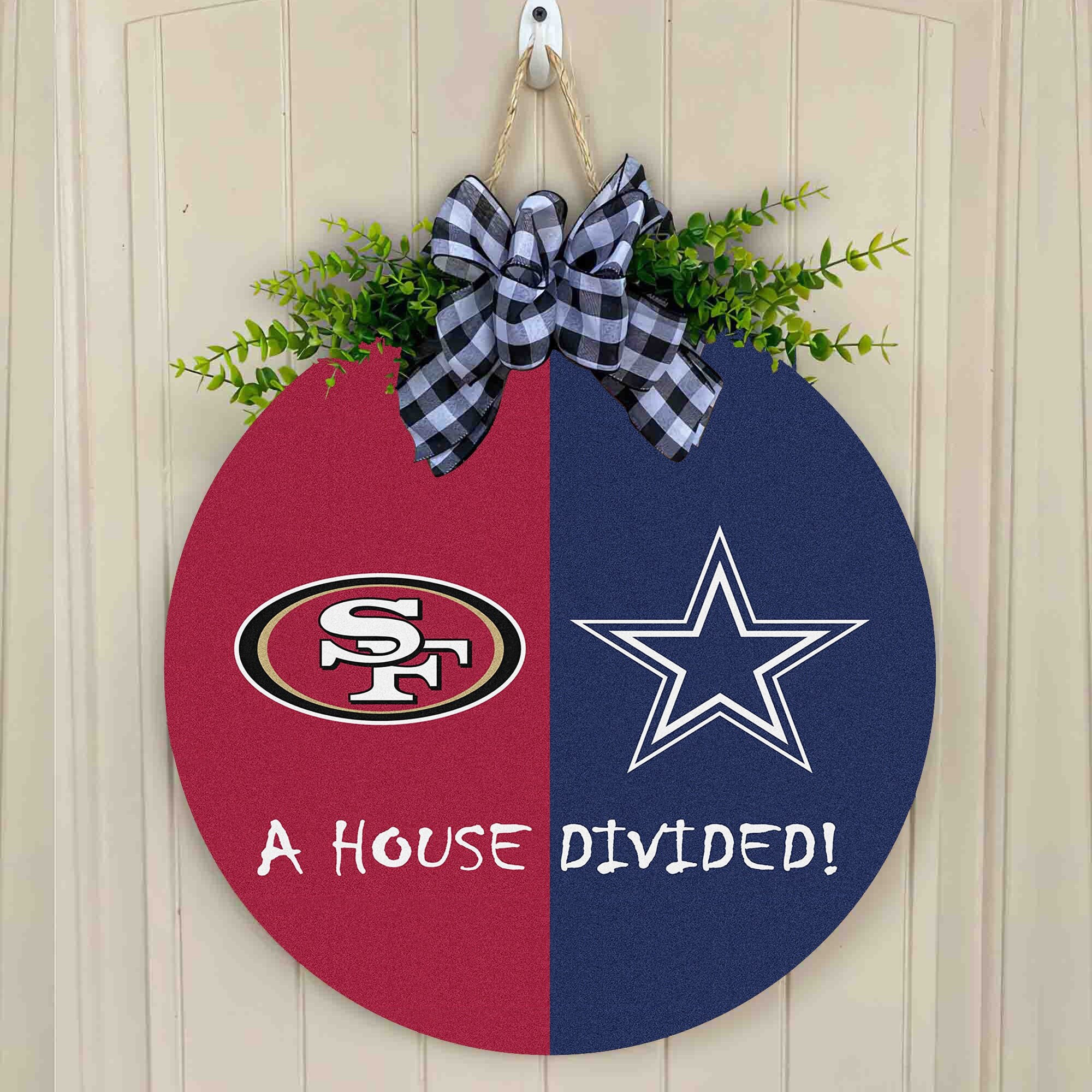 Custom A House Divided Dallas Cowboys San francisco 49ers Etsy