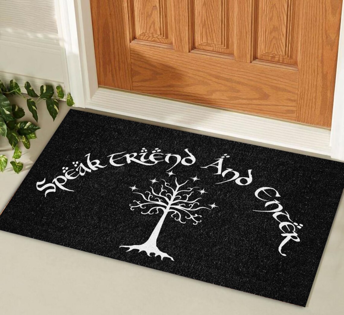 Habla amigo y entra doormat geek pollito doormat hablar Etsy