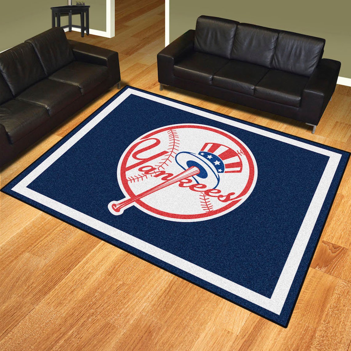 New york Yankees area rug NY rug MLB area rug New york Etsy