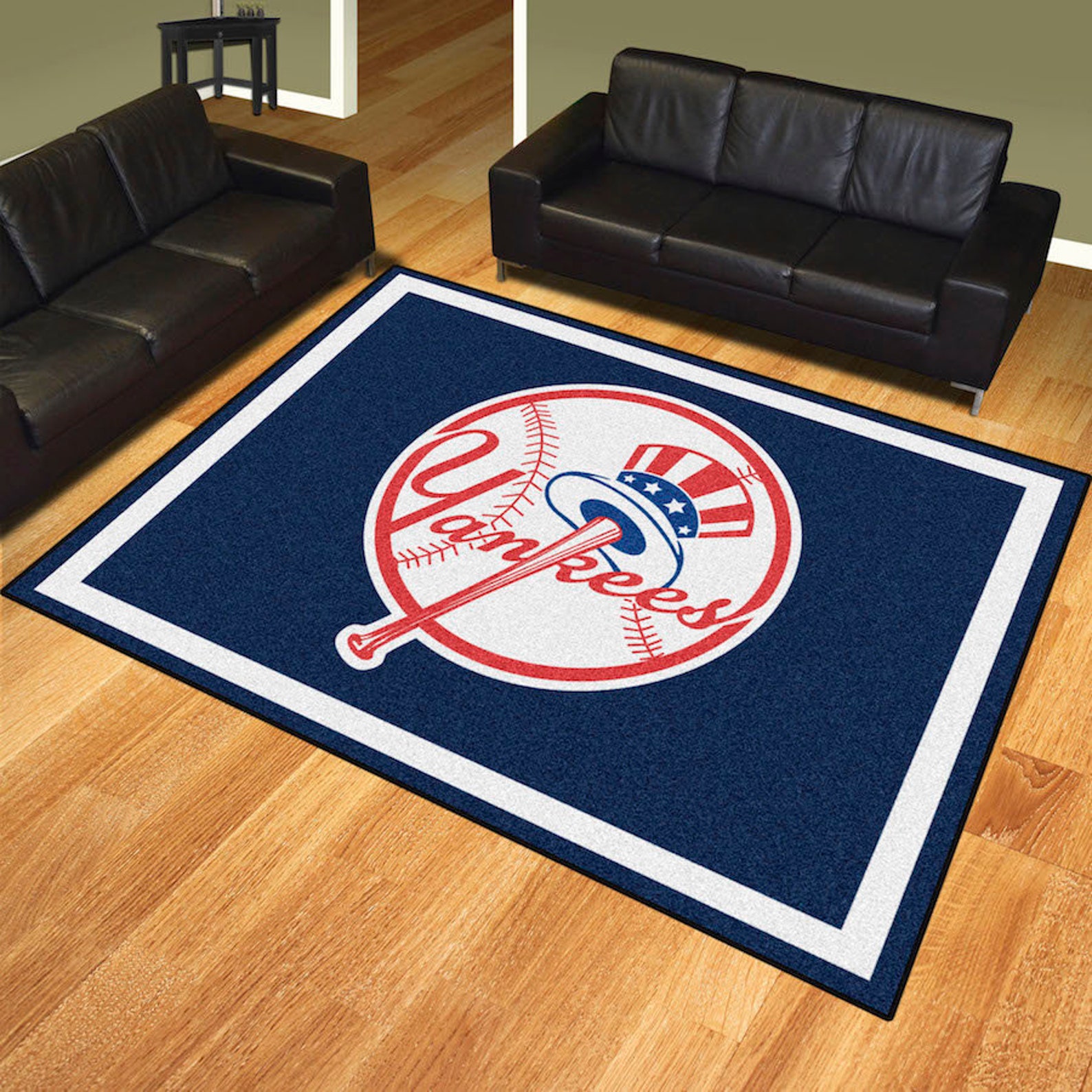 New york Yankees area rug NY rug MLB area rug New york Etsy