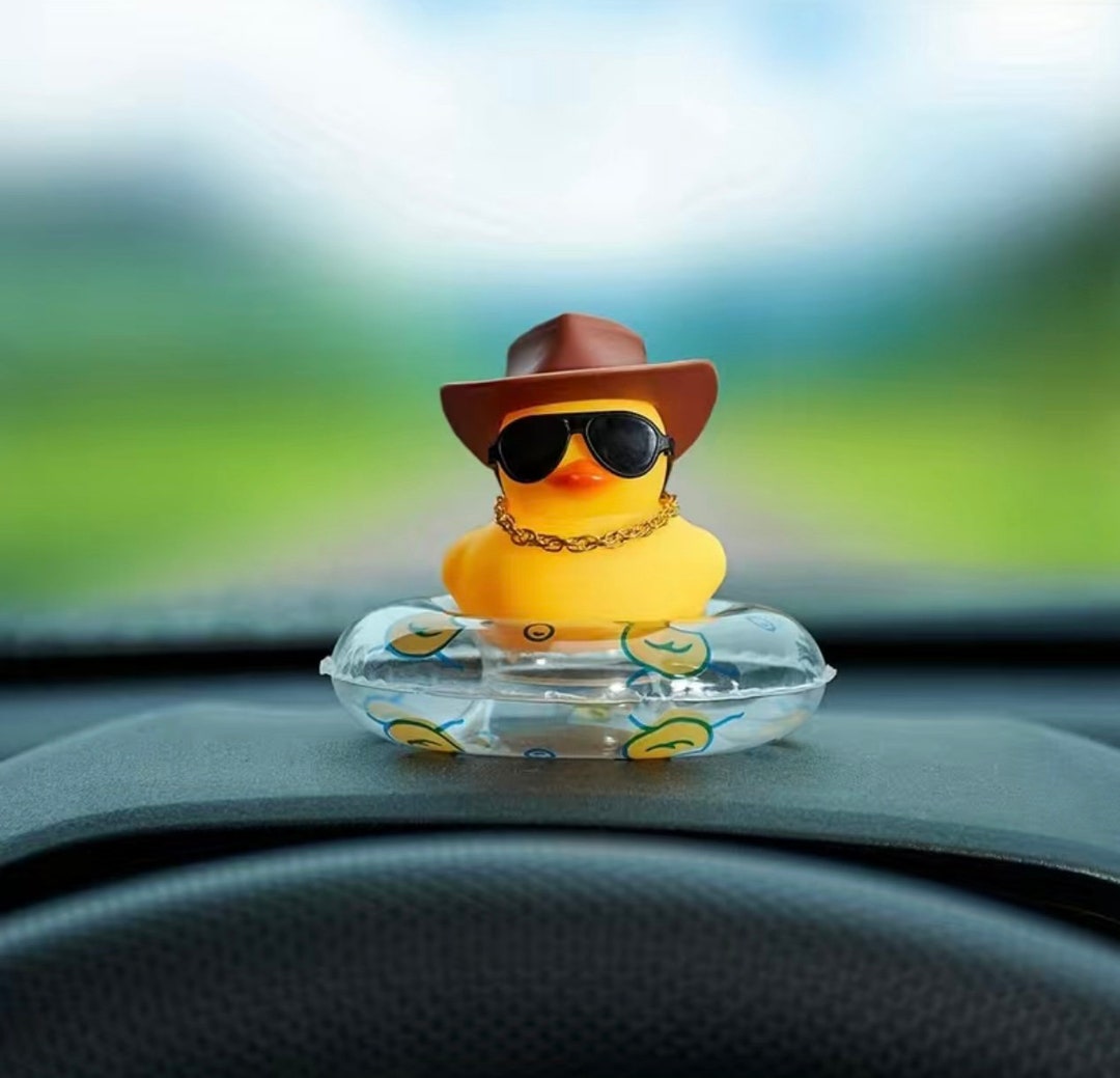 El Patito Vaquero Cowboy Rubber Duck Car Accessories Etsy