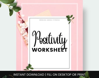 Printable Practicing Positivity Workbook Journal - Etsy