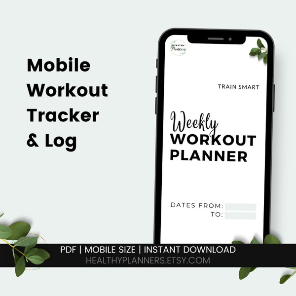 Workout Log Etsy