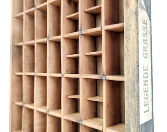 Setzkasten Retro Druckerei Klein