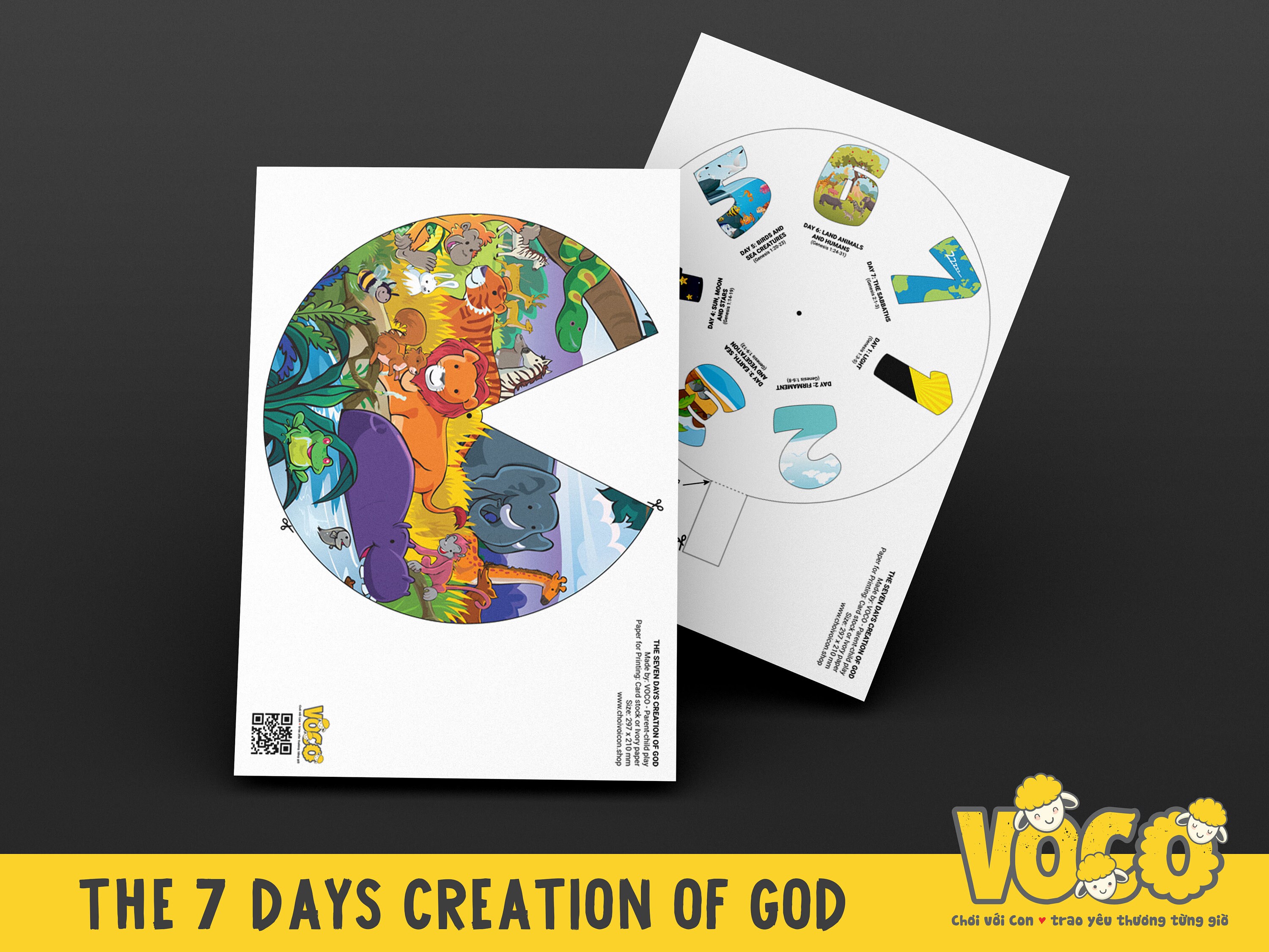 The 7 Days Creation Of God Old Testament Bible Story Bible Etsy The 7 Days Creation Of God Old Testament Bible Story Bible Etsy