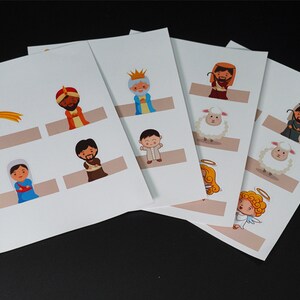 Christmas Nativity Finger Puppets for Children, Christmas Activity ...