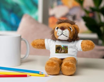 Gepersonaliseerde christelijke knuffel: knuffeldier Daniel in the Lions Den