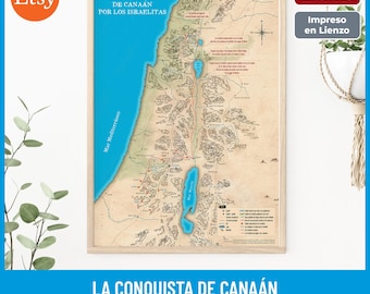 イスラエル人のカナンの征服地図：旧約聖書の戦い、キリスト教の壁画