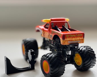 Monster Jam truck wall mount, 1:24 Scale Monster Jam truck wall display, kids' room or man-cave display with Monster Jam